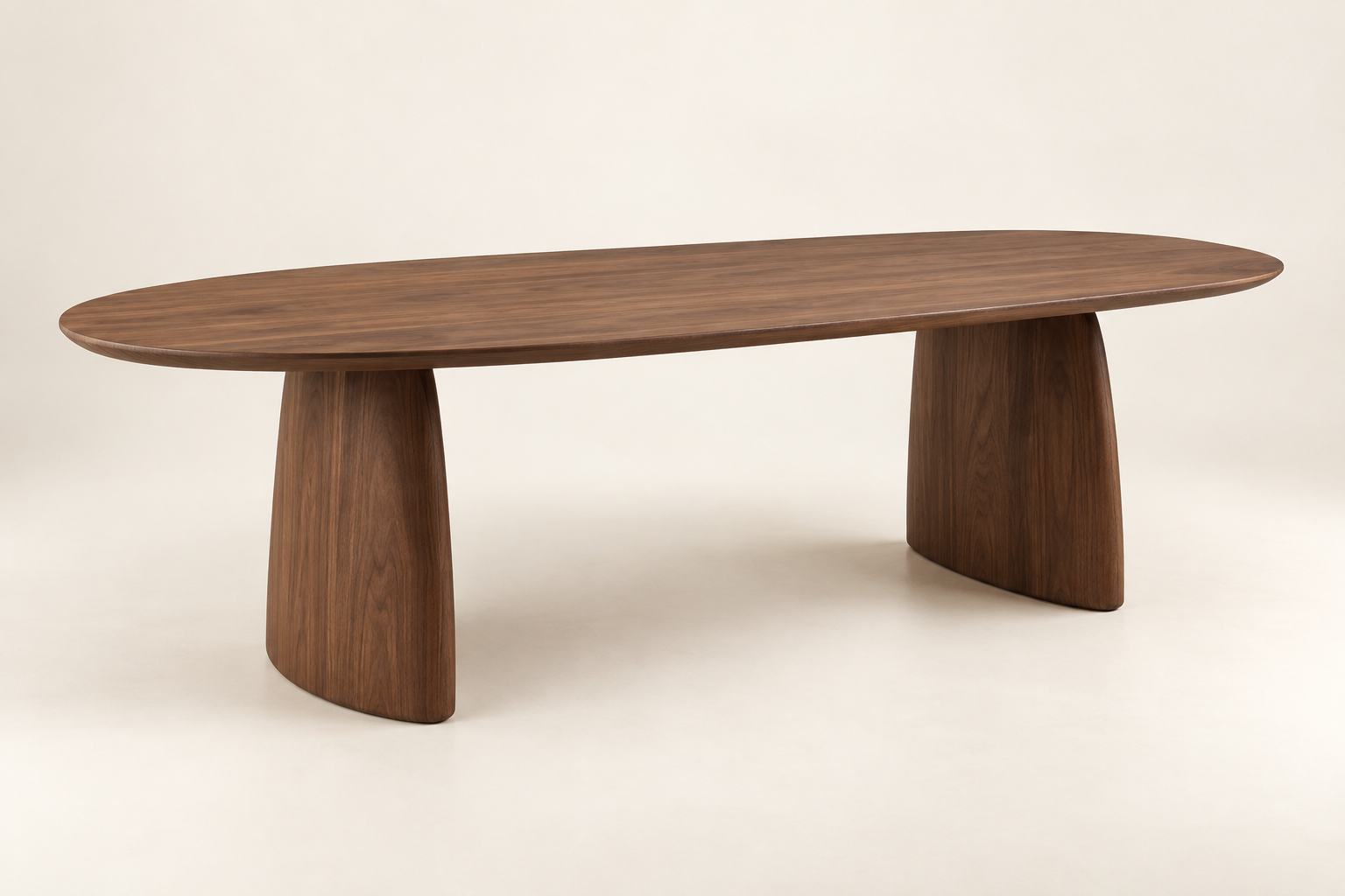 Table Naya — Marron / Grand / Vernis mat