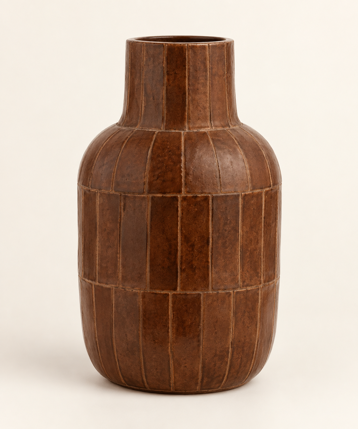 Vase Zellige — Marron / Standard / Vernis mat
